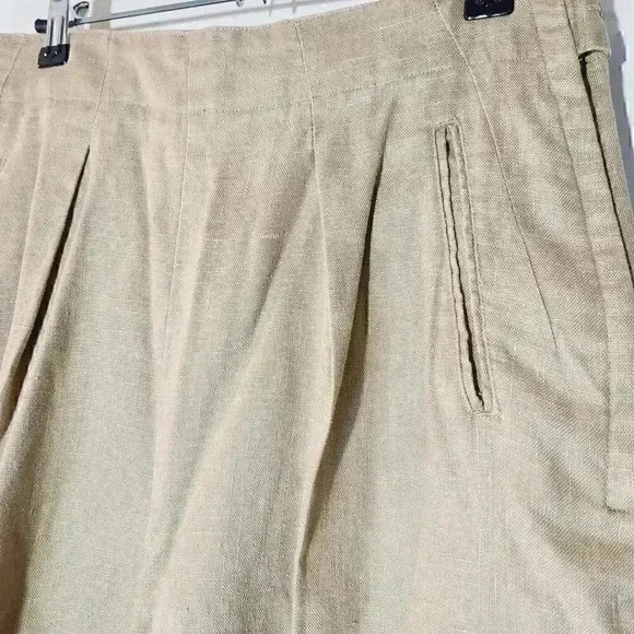Vintage Gap High Waist Linen Tapered Leg Pants Sz 13/14 - Picture 3 of 8